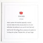 Definition Of Teaching Assistant Personalised Card, thumbnail 11 of 11
