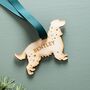 Dog Silhouette Wooden Hanging Decoration, thumbnail 1 of 5