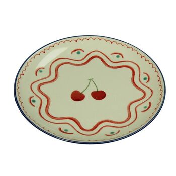 Cherry Design Decorative Ceramic Plate, 2 of 2
