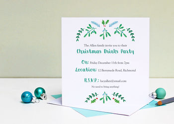 Personalised Christmas Party Invitations, 4 of 6