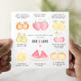 The One I Love Fruit Pun Valentine's Day Card, thumbnail 1 of 3