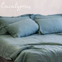 King Size Linen Bedding Set Linen Pillowcases, thumbnail 4 of 12