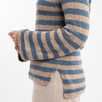 Rosie Striped Jumper Knitting Kit, 5 of 12