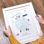 Personalised Home Sweet Home Map Print, thumbnail 1 of 2
