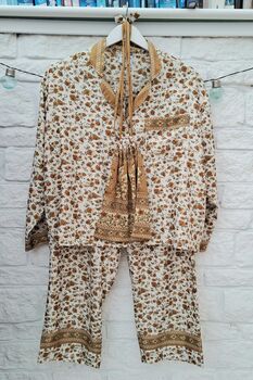 Upcycled Sari Pyjama Sets, 10 of 12