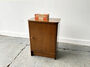 A Vintage 1950/60s Petite Compact Oak Bedside Cabinet, thumbnail 1 of 12