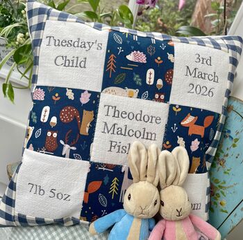 Woodland Animals Memory Cushion, 3 of 7