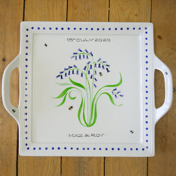 Bluebell Two Handled Square Platter, 3 of 3