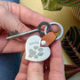 Personalised Pets Paw Print Heart Keyring, thumbnail 1 of 5