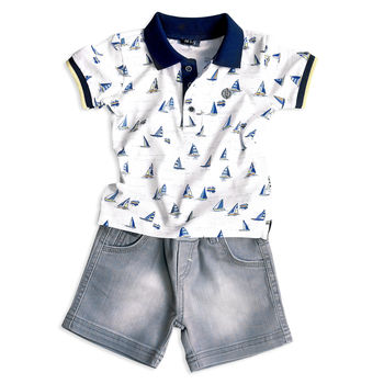 Sail Printed Baby Boy T Shirt, 5 of 6