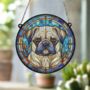 Pug Stained Glass Effect Suncatcher, thumbnail 3 of 6