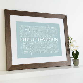 Personalised Word Art For One Print, 5 of 10