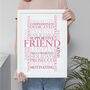 Personalised Pink Words Art Print, thumbnail 6 of 8