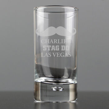 Personalised Moustache Bubble Shot Glass, 6 of 7