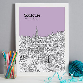 Personalised Toulouse Print, 7 of 10