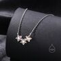 Aurora Cz Triple Star Pendant Necklace, thumbnail 6 of 9