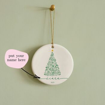 Personalised Family Christmas Tree Bauble, 4 of 10
