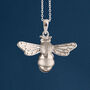 Sterling Silver Bumble Bee Necklace, thumbnail 1 of 12