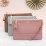 Personalised Luxury Leather Clutch Or Shoulder Bag, thumbnail 1 of 4