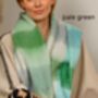 Colour Block Chunky Squares Check Blanket Scarf, thumbnail 7 of 12