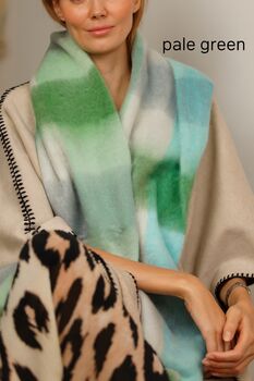 Colour Block Chunky Squares Check Blanket Scarf, 7 of 12