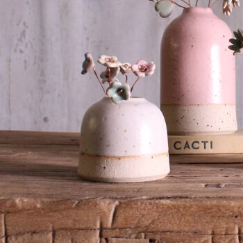 Handmade Stone Mini Ceramic Bud Vase, 5 of 12