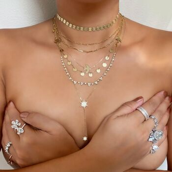 Trinity Diamond Necklaces Adjustable, 4 of 6