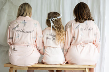 Girl's Personalised Bridesmaid Flower Girl Gown, 10 of 11