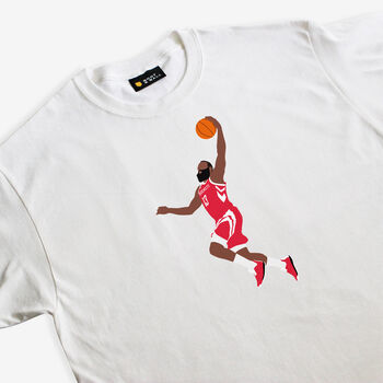 James Harden Houston Rockets Basketball T Shirt, 4 of 4