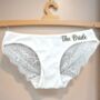 Bridal Wedding Knickers Something Blue Bride Gift, thumbnail 7 of 8