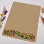 A4 Kraft Letter Writing Paper With Garden Flowers, thumbnail 3 of 4