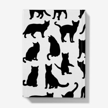 A5 Hardback Notebook With Black Cats Design, 4 of 4