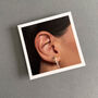 Thank You Bridesmaid Sterling Silver Bar Knot Earrings, thumbnail 5 of 9