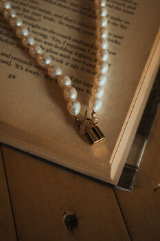 'Pangako' Promise Rice Pearl Necklace, 6 of 12