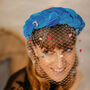Chunky Velvet Braided Headband With Bug 'Anice', thumbnail 4 of 10
