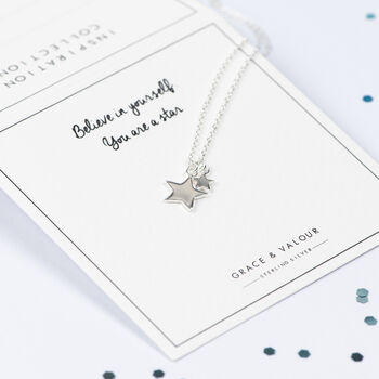 Stars Inspiration Sterling Silver Necklace, 2 of 10