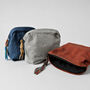 Fair Trade Cotton Lined Washbag Recycled Sari Zip Tie, thumbnail 2 of 8