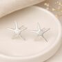 Large Sterling Silver Starfish Stud Earrings – 15mm, thumbnail 6 of 6