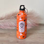Orange Metal Water Bottle With Halloween Prints, thumbnail 1 of 6