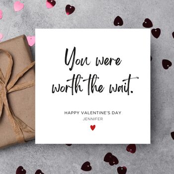 Personalised Name Valentine's Day Card, 6 of 8