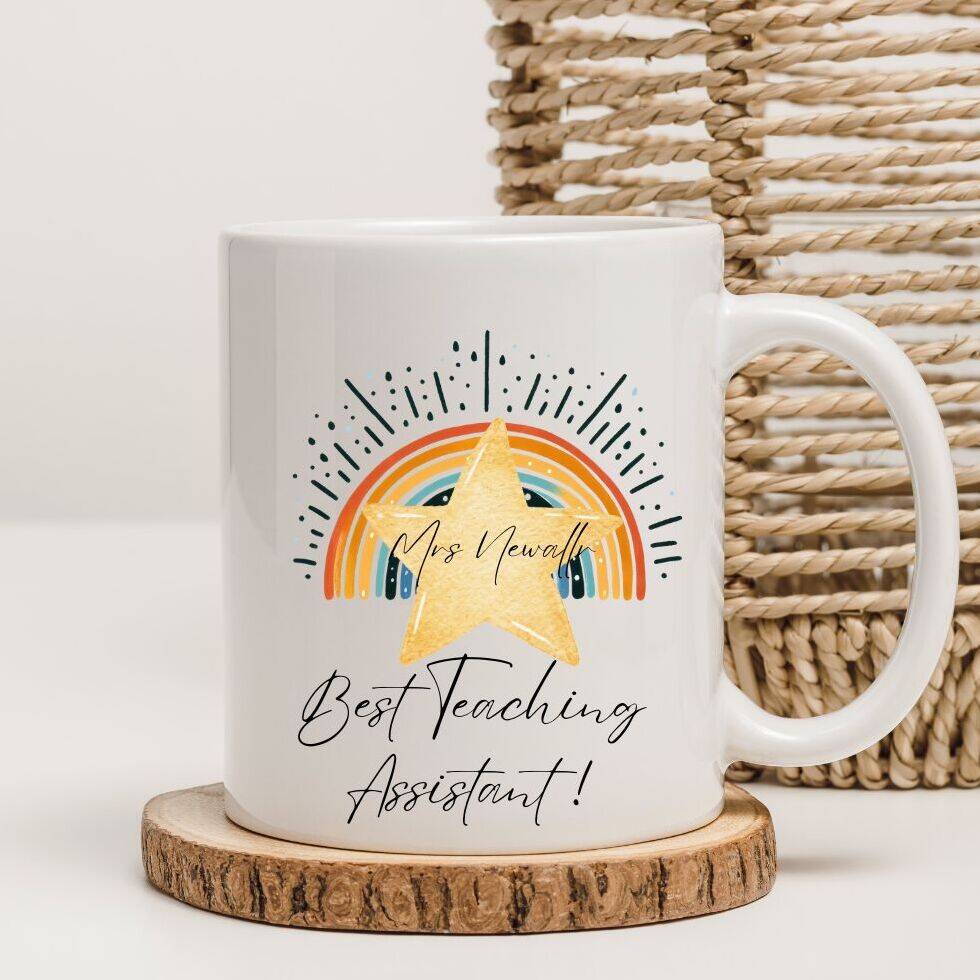 Best Teacher / Teaching Assistant Mug And /Or Card By Hitcreations4u