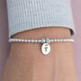 Personalised Initial Charm Sterling Silver Bracelet, thumbnail 4 of 12