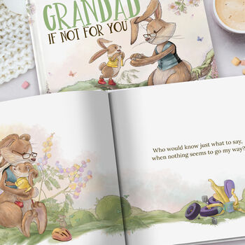 Personalised Grandad Keepsake Book, 'If Not For You', 10 of 10