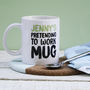 Personalised Pretending To Work Ceramic Mug, thumbnail 1 of 3