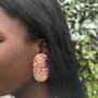 The Evelyn Pearlised Multicoloured Statement Earring, thumbnail 3 of 3