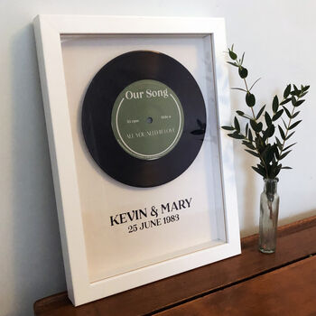 Personalised Framed Vinyl Record, 4 of 4