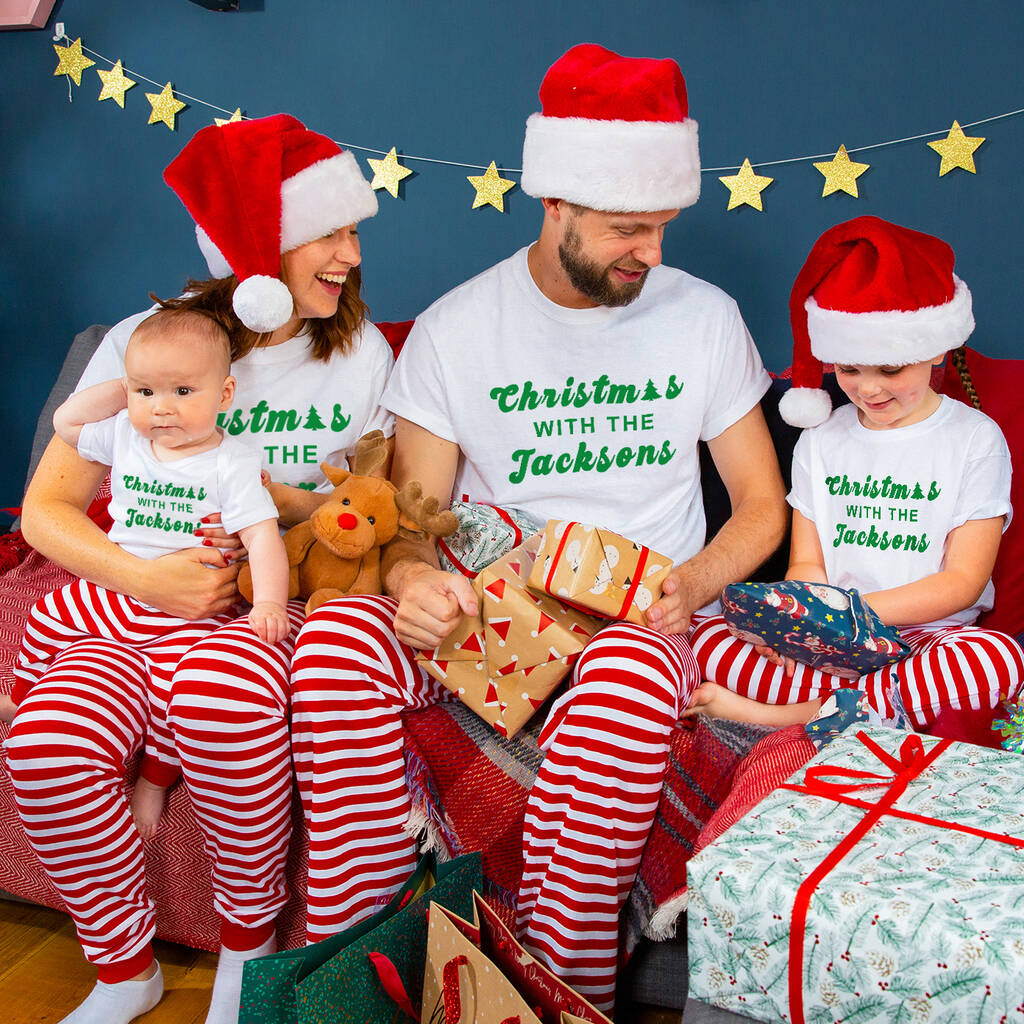 Personalised 'Christmas With The…' Family Pyjamas Set, 1 of 12