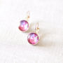 Pink And Magenta Galaxy Earrings, thumbnail 4 of 7