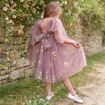 Enchanted Angel Fairy Flower Girl Dress Heather, 2 of 10