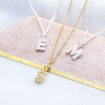 Dainty Pearl Initial Necklace, 11 of 12